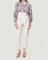 BISHO TAILORED HIGH WAIST LEATHER TROUSERS image number null
